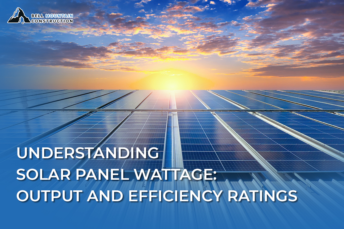 Understanding Solar Panel Wattage: Output and Efficiency Ratings